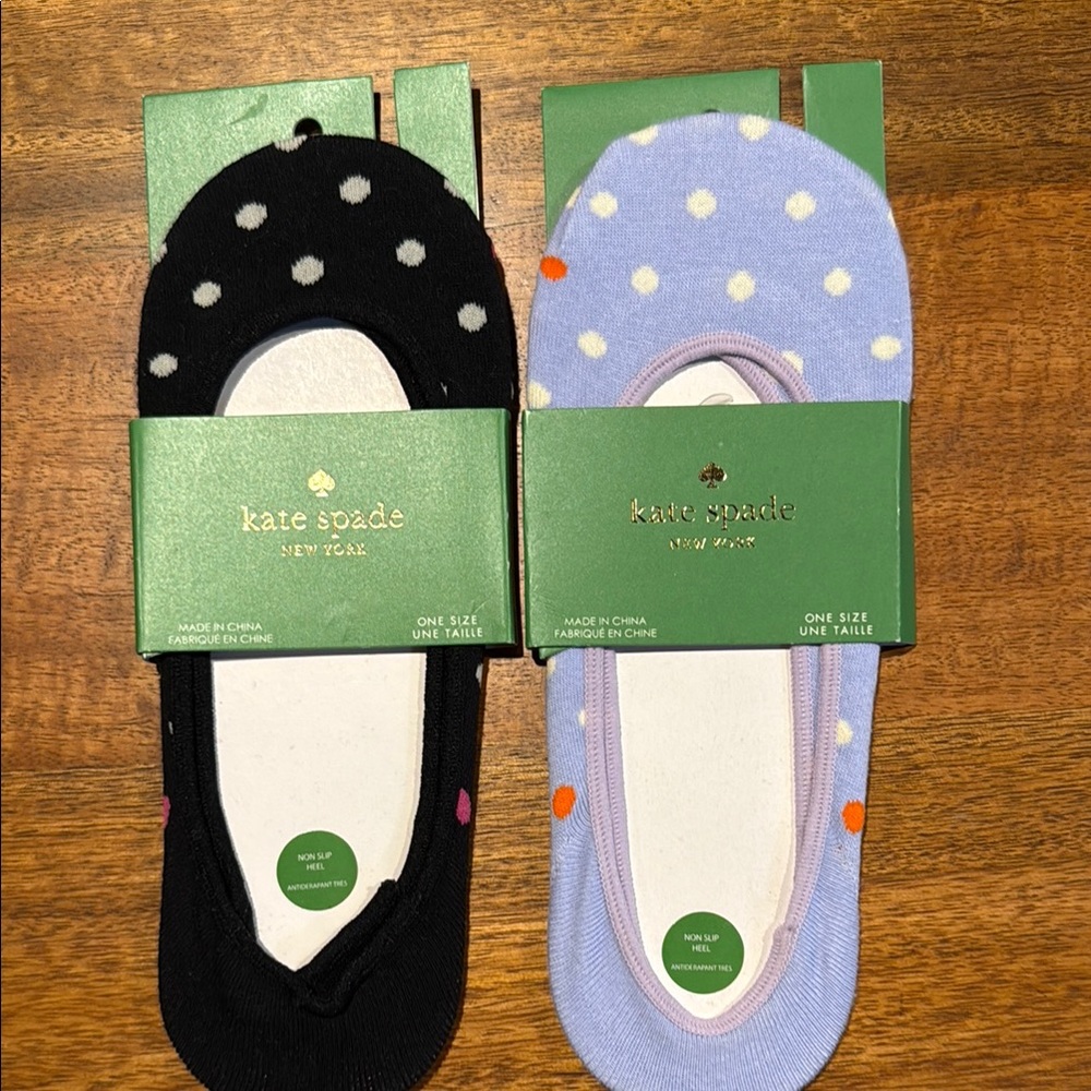 Kate Spade Polka Dot No-Show Socks